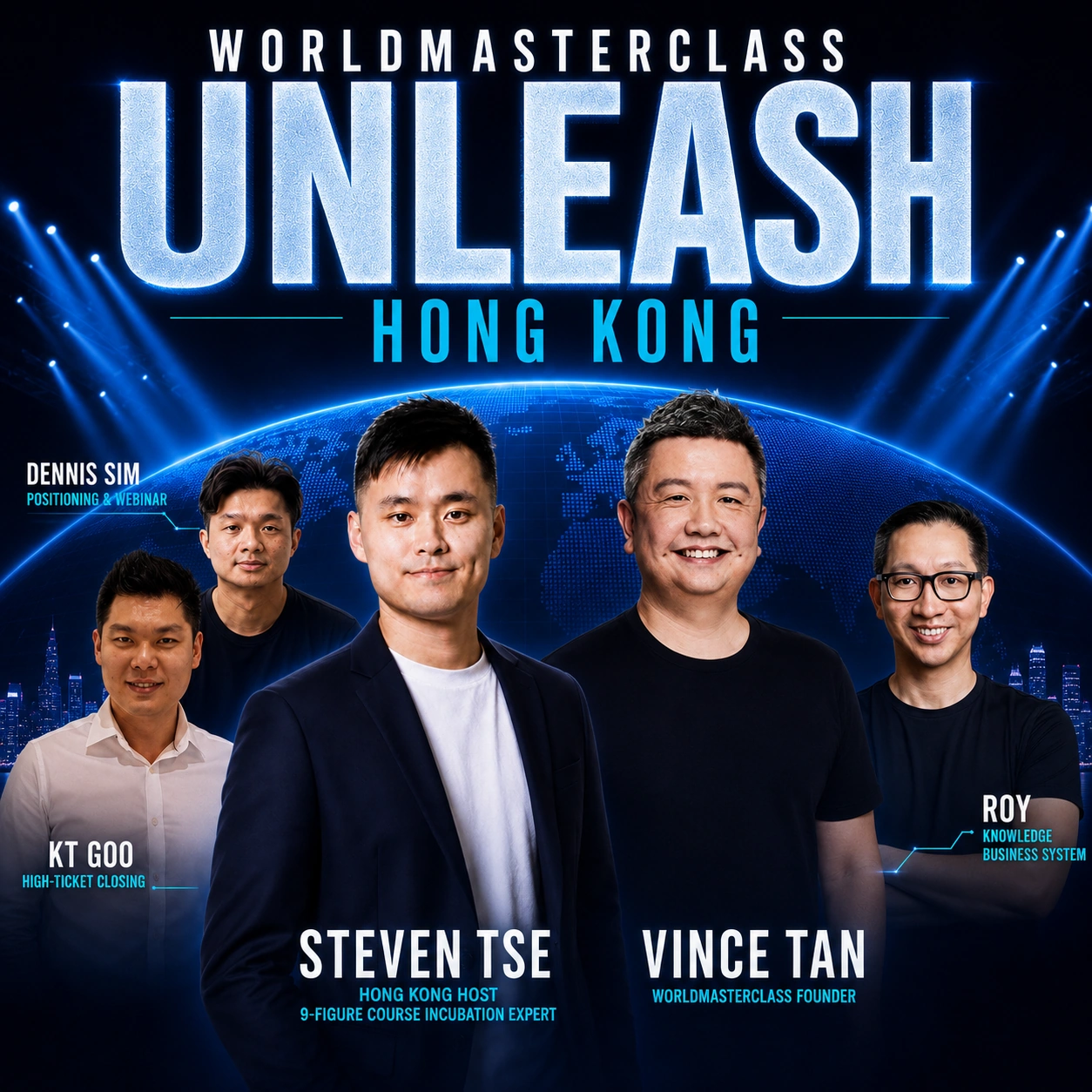Worldmasterclass Unleash Hong Kong 導師陣容主視覺